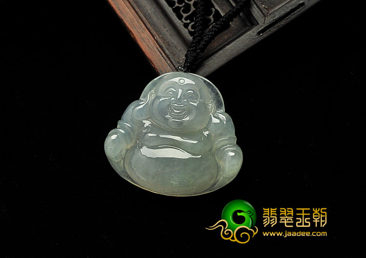 冰种晴水缅甸翡翠A货玉佛挂件