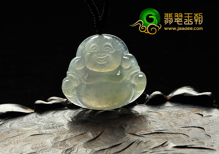冰种晴水缅甸翡翠A货玉佛挂件