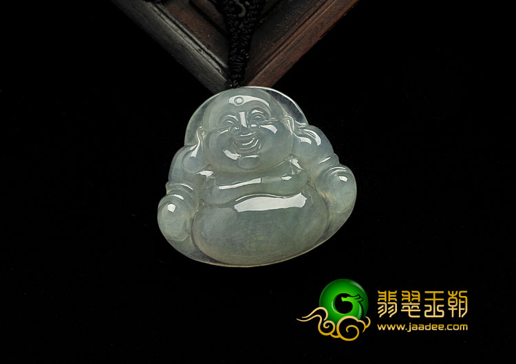 冰种晴水缅甸翡翠A货玉佛挂件