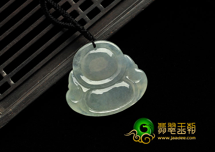 冰种晴水缅甸翡翠A货玉佛挂件