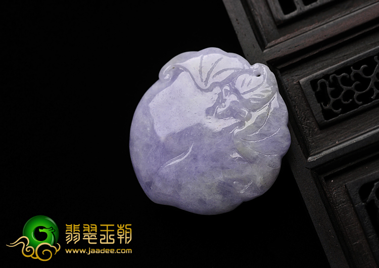 feicui细糯种紫罗兰缅甸翡翠A货寿桃挂件