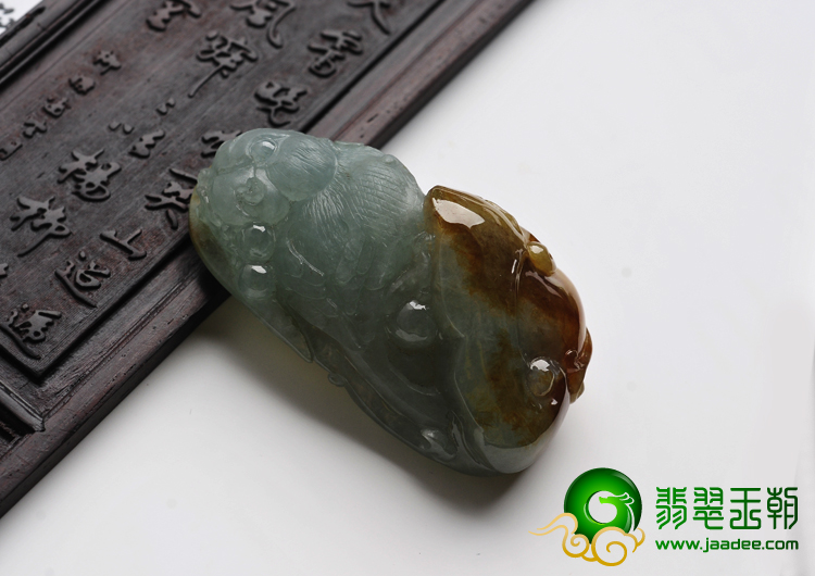 冰种晴水褐红翡缅甸翡翠A货英明神武挂件