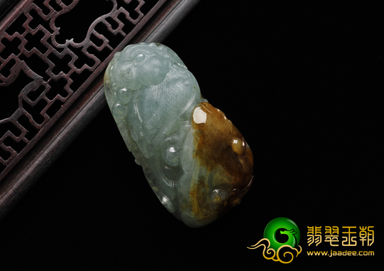 冰种晴水褐红翡缅甸翡翠A货英明神武挂件