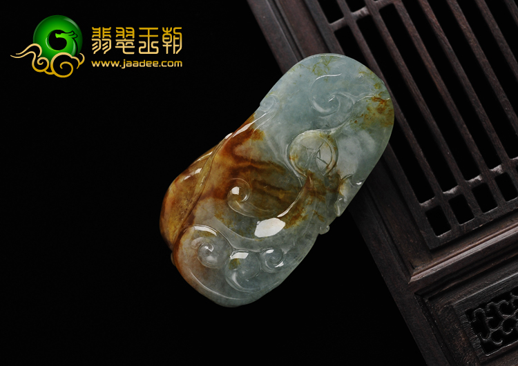 冰种晴水褐红翡缅甸翡翠A货英明神武挂件