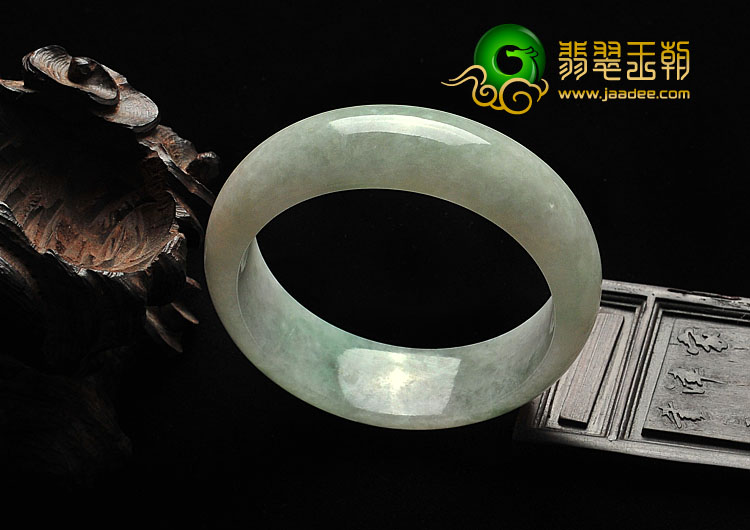 糯冰种晴水缅甸翡翠A货手镯（55.1mm）