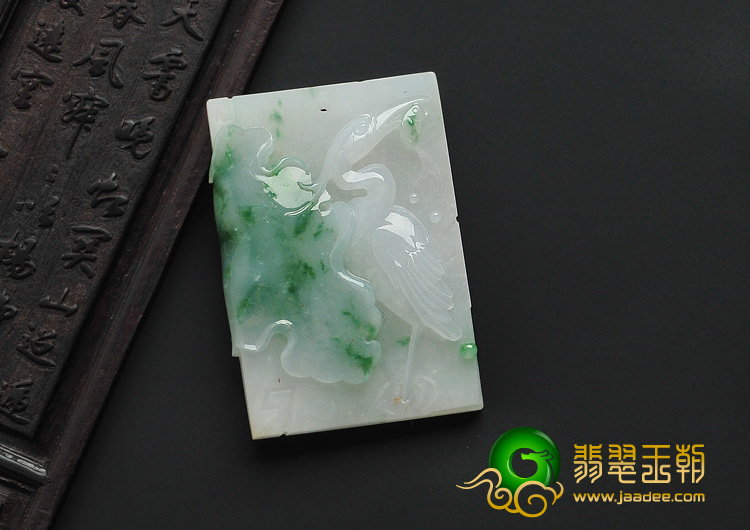 糯冰种飘花缅甸翡翠A货一路连科挂件