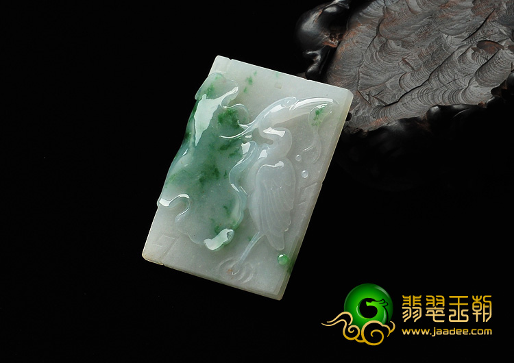 糯冰种飘花缅甸翡翠A货一路连科挂件