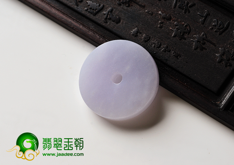 feicui糯冰种紫罗兰缅甸翡翠A货平安扣挂件