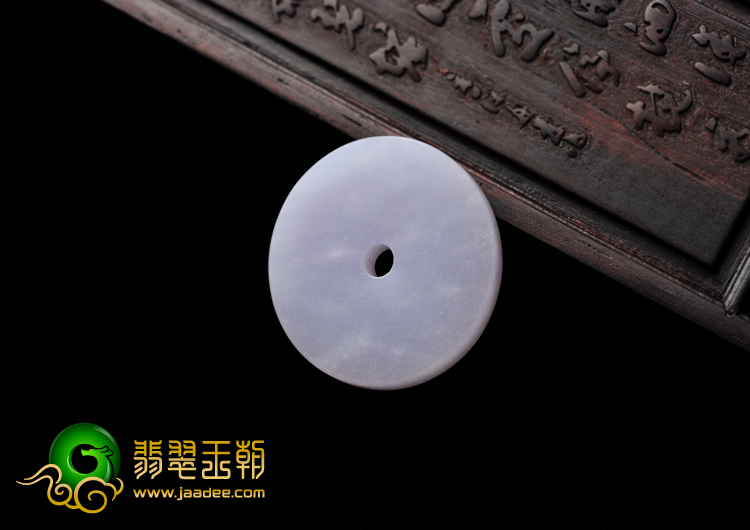 feicui糯冰种紫罗兰缅甸翡翠A货平安扣挂件