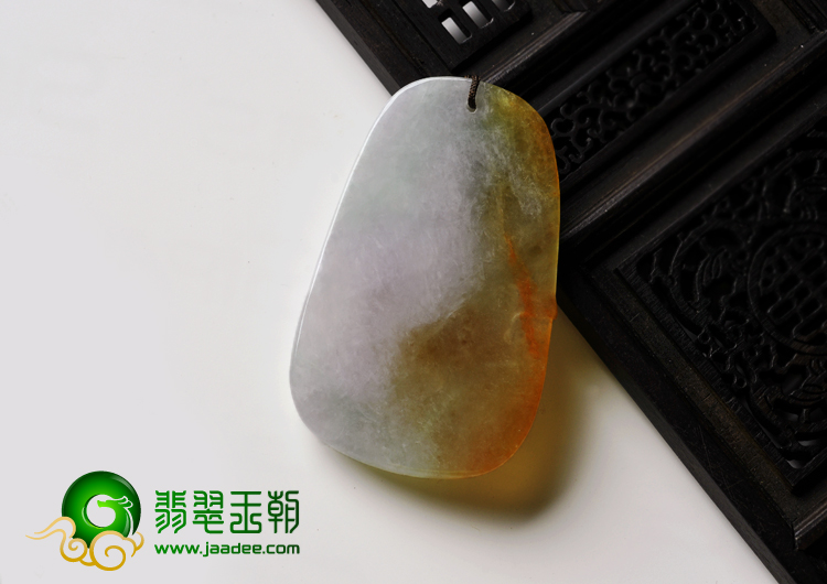 糯冰种红黄翡缅甸翡翠A货老虎下山挂件