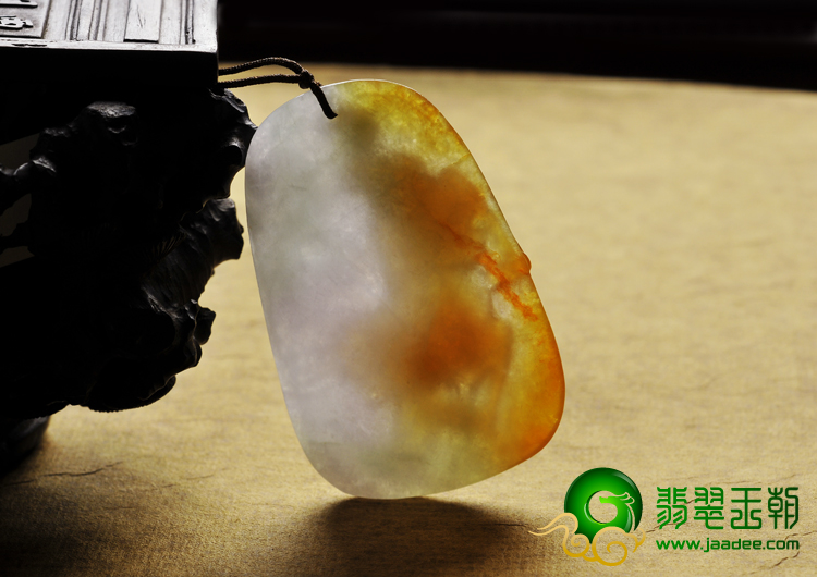 糯冰种红黄翡缅甸翡翠A货老虎下山挂件