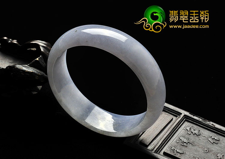 糯冰种紫罗兰缅甸翡翠A货手镯（58mm）