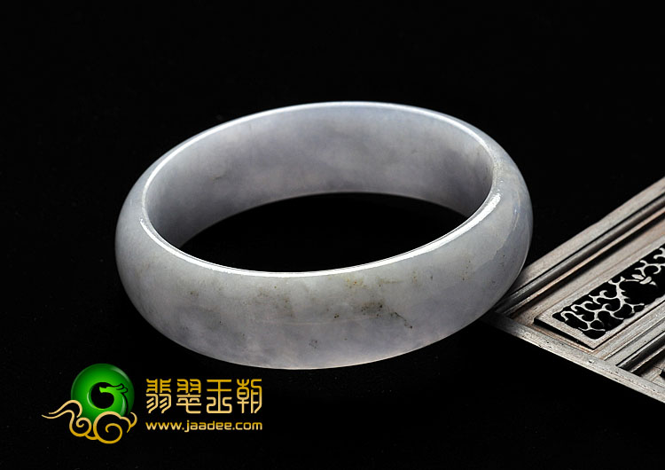 糯冰种紫罗兰缅甸翡翠A货手镯（58mm）