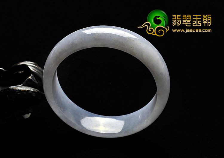 糯冰种紫罗兰缅甸翡翠A货手镯（58mm）