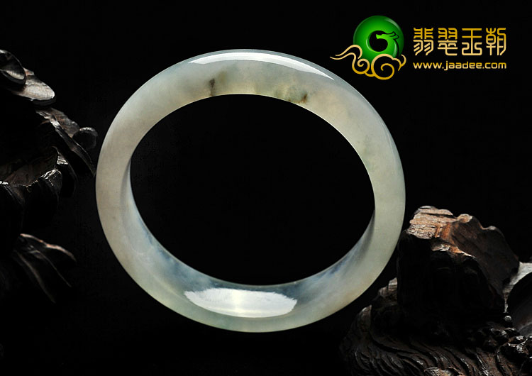 冰种略飘花缅甸翡翠A货手镯（58mm）