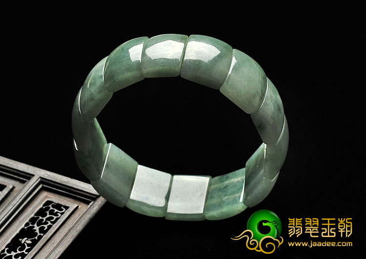 feicui糯冰种晴水缅甸翡翠A货手链