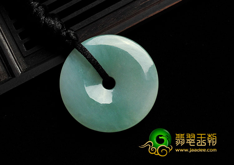 糯冰种晴水缅甸翡翠A货平安扣挂件