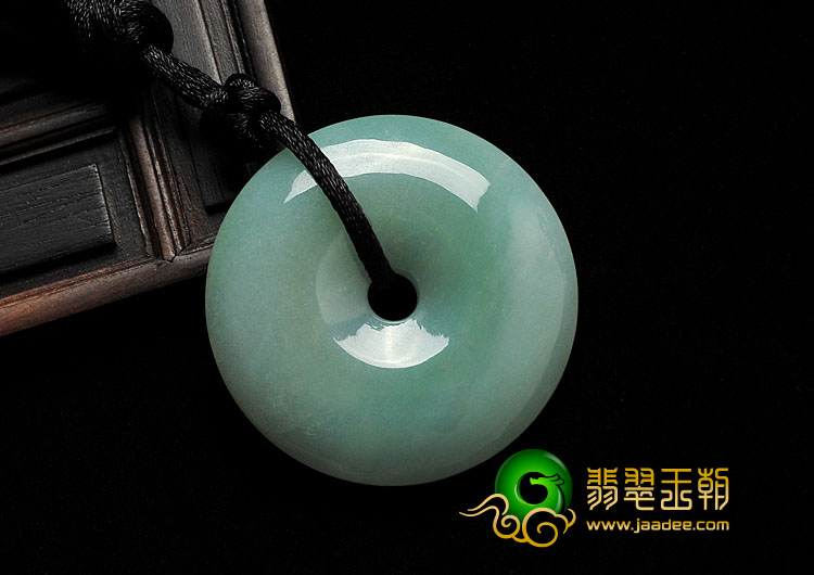 糯冰种晴水缅甸翡翠A货平安扣挂件