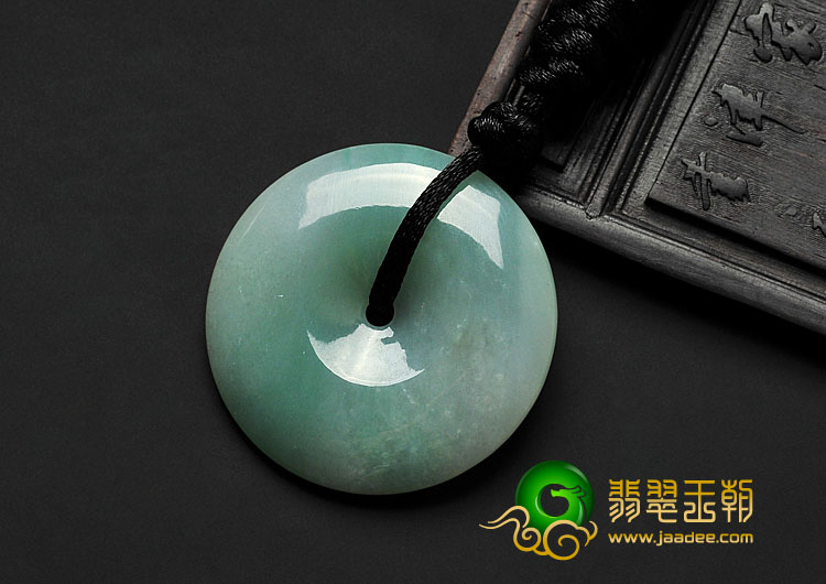 糯冰种晴水缅甸翡翠A货平安扣挂件