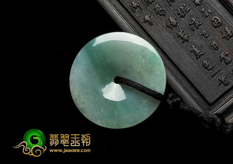 糯冰种晴水缅甸翡翠A货平安扣挂件