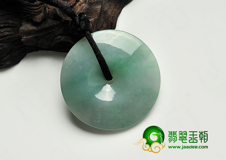 糯冰种晴水缅甸翡翠A货平安扣挂件