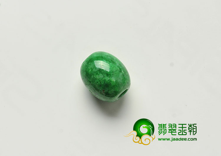 细糯种阳绿满绿缅甸翡翠A货路路通挂件