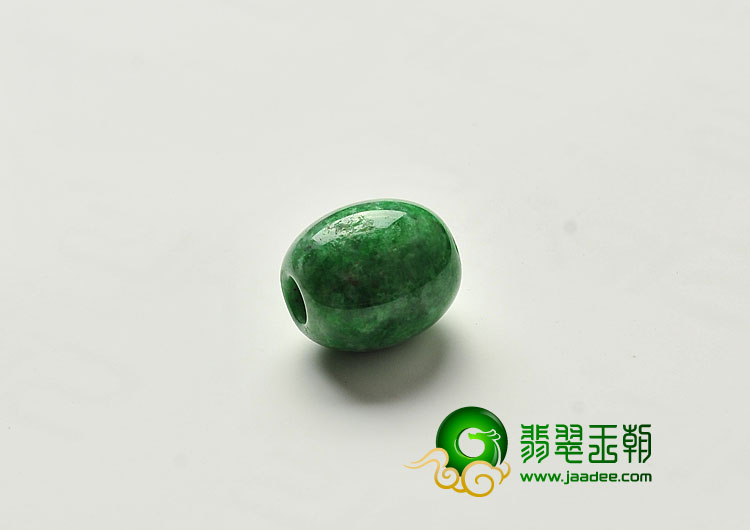 细糯种阳绿满绿缅甸翡翠A货路路通挂件