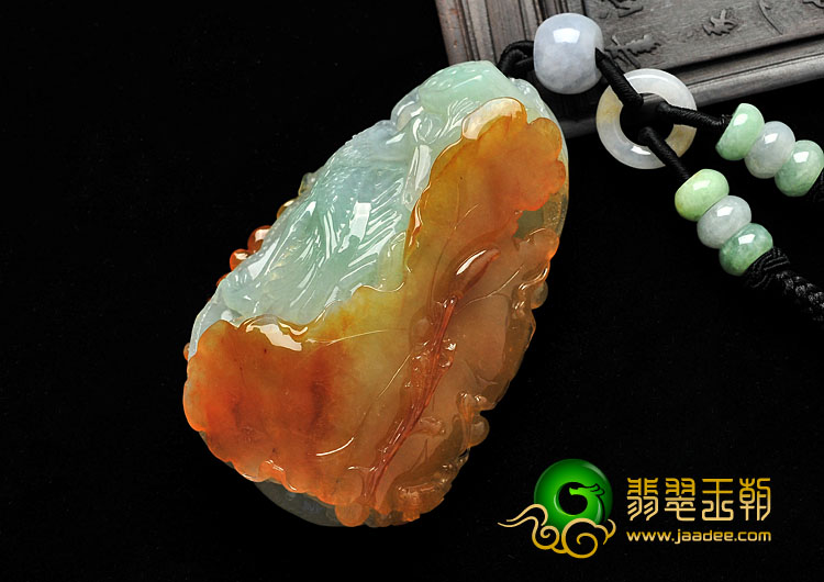 糯冰种三彩缅甸翡翠A货一路连科手玩件