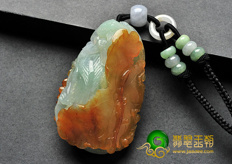 糯冰种三彩缅甸翡翠A货一路连科手玩件