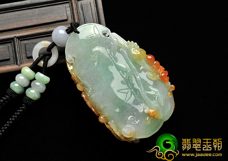 糯冰种三彩缅甸翡翠A货一路连科手玩件
