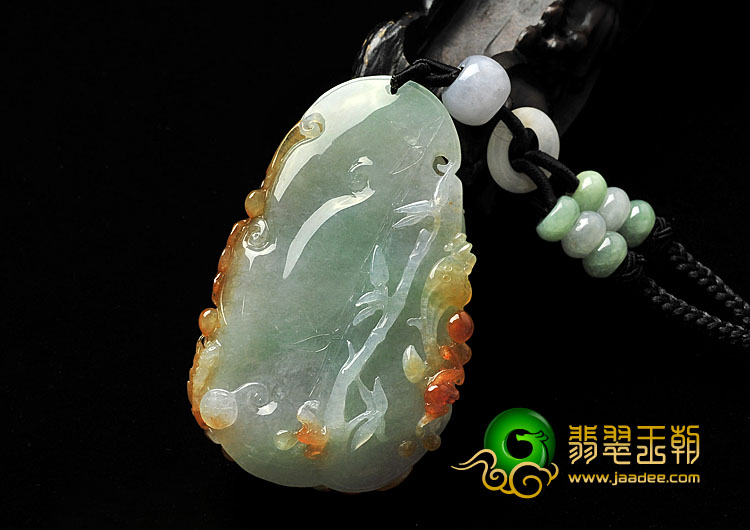 糯冰种三彩缅甸翡翠A货一路连科手玩件