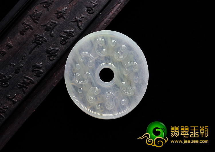 糯冰种淡黄翡缅甸翡翠A货平安扣挂件