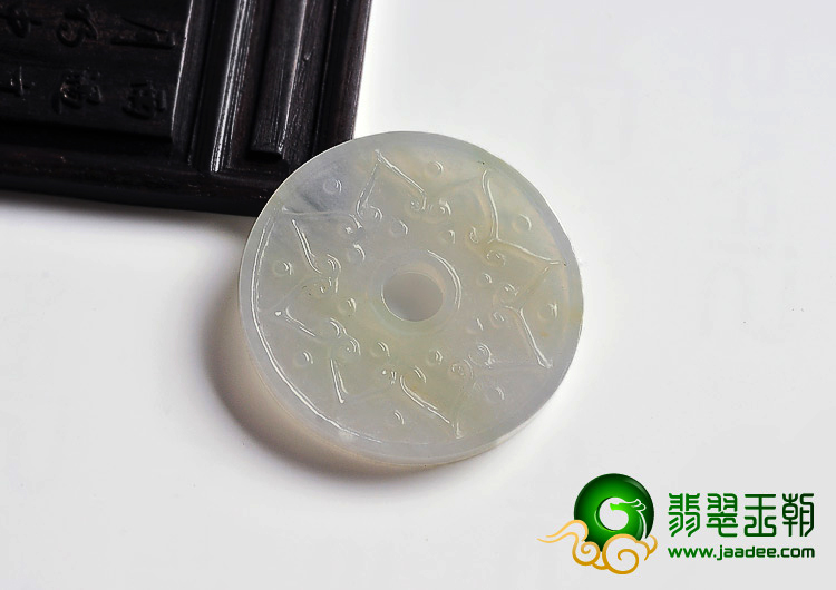 糯冰种淡黄翡缅甸翡翠A货平安扣挂件