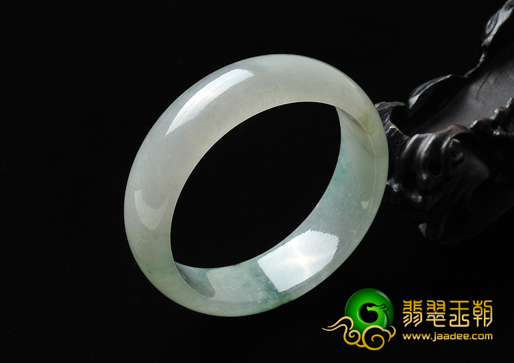 冰种飘花缅甸翡翠A货手镯（56.4mm）