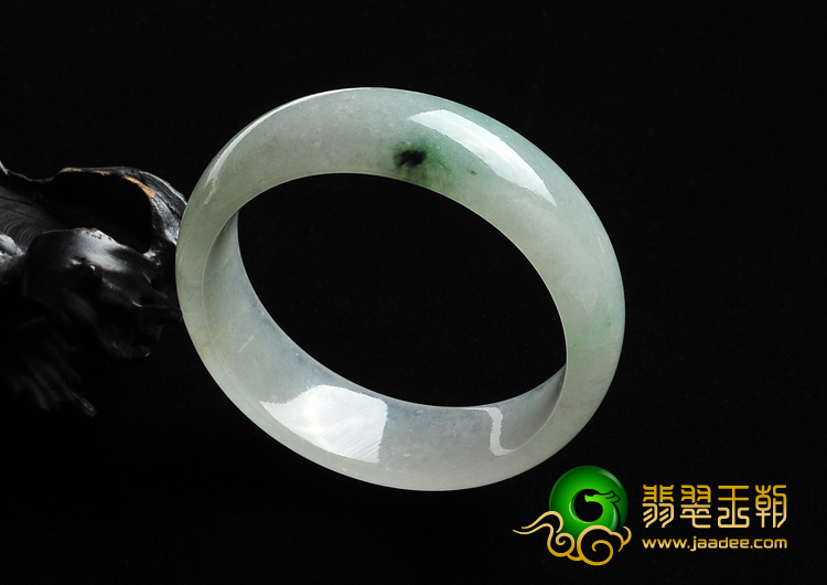 冰种飘花缅甸翡翠A货手镯（56.4mm）