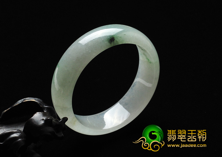 冰种飘花缅甸翡翠A货手镯（56.4mm）