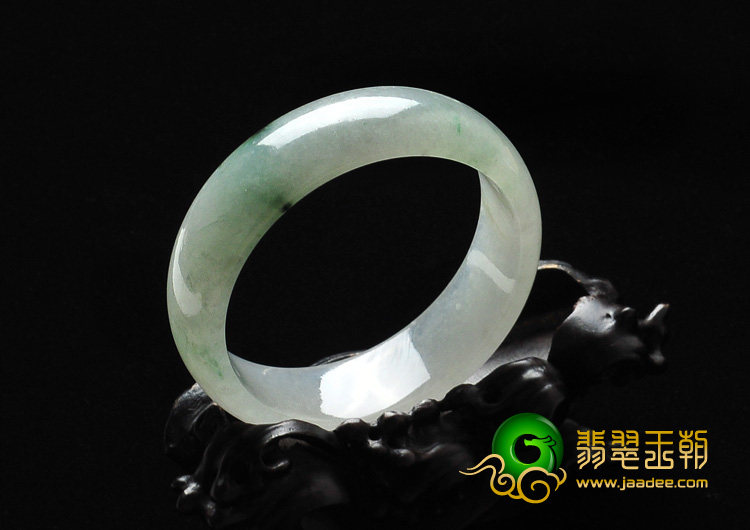 冰种飘花缅甸翡翠A货手镯（56.4mm）