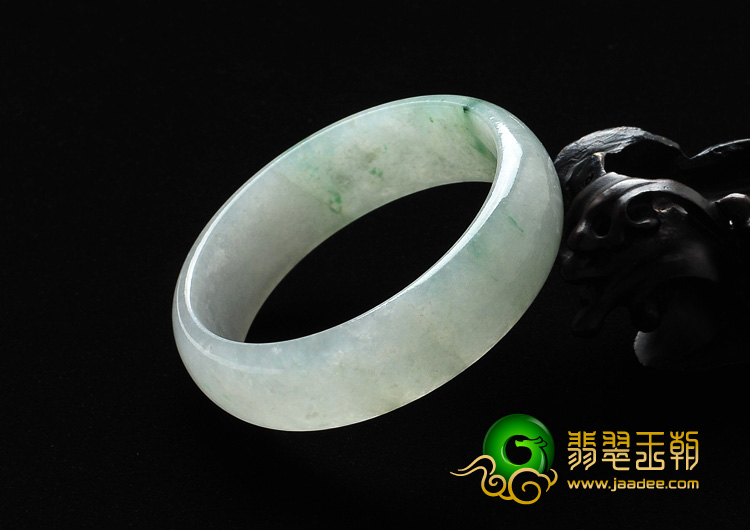 冰种飘花缅甸翡翠A货手镯（56.4mm）