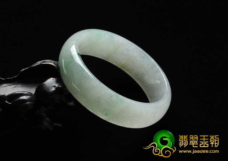 冰种飘花缅甸翡翠A货手镯（56.4mm）