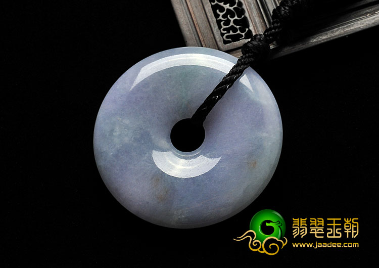 糯冰种春带彩缅甸翡翠A货平安扣挂件