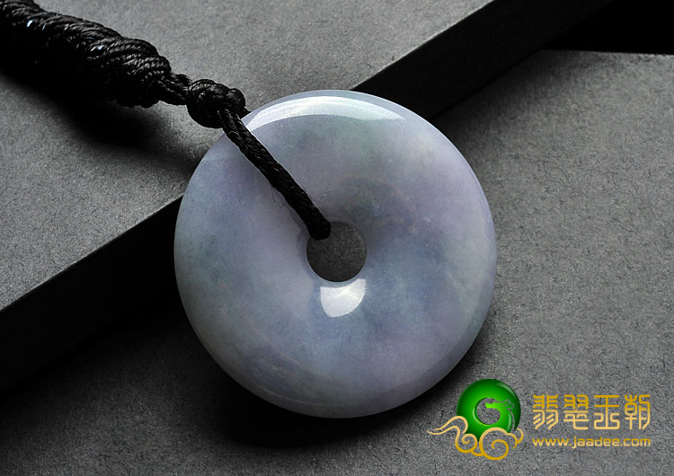 糯冰种春带彩缅甸翡翠A货平安扣挂件