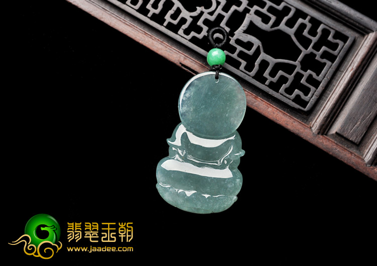 冰种晴水缅甸翡翠A货观音挂件