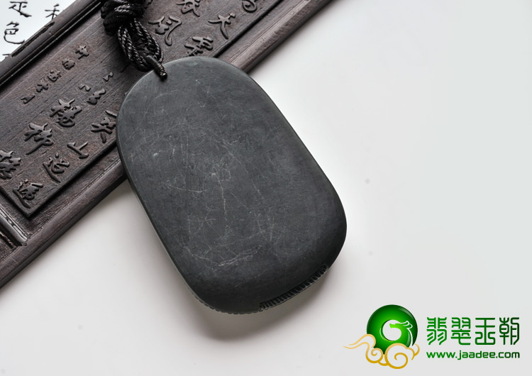 冰种墨翠缅甸翡翠A货观音挂件