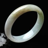 糯冰种晴水缅甸翡翠A货手镯（57.9mm）