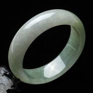 糯冰种晴水缅甸翡翠A货手镯（55.3mm）