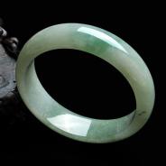 糯冰种晴水缅甸翡翠A货手镯（57.8mm）