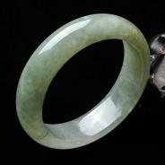 糯冰种晴水缅甸翡翠A货手镯（55.2mm）
