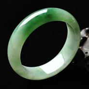 冰种晴水缅甸翡翠A货手镯（56.7mm）