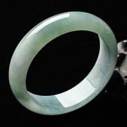 糯冰种晴水缅甸翡翠A货手镯（57.4mm）