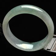 糯冰种晴水缅甸翡翠A货手镯（56.2mm）